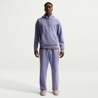 Huvtröja Nike Solo Swoosh i fleece för män