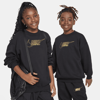 Nike Sportswear Club Fleece Big Kids' (Girls') Crew-Neck Sweatshirt