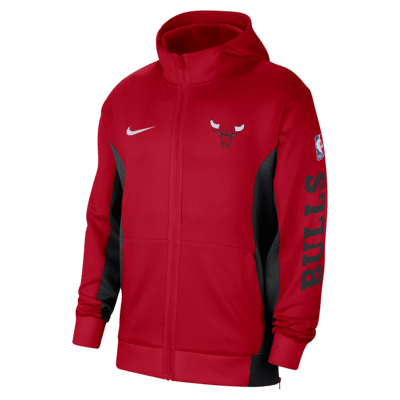 Chicago Bulls Showtime Men's Nike Dri-FIT NBA Full-Zip Hoodie