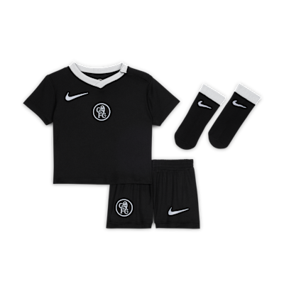 Chelsea F.C. 2025/26 Stadium Third Baby/Toddler Nike Total 90 Football Replica 3-Piece Kit