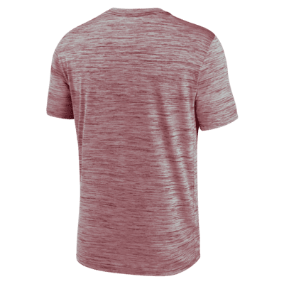 Playera universitaria Nike Dri-FIT para hombre Alabama Crimson Tide Campus Center Block Velocity