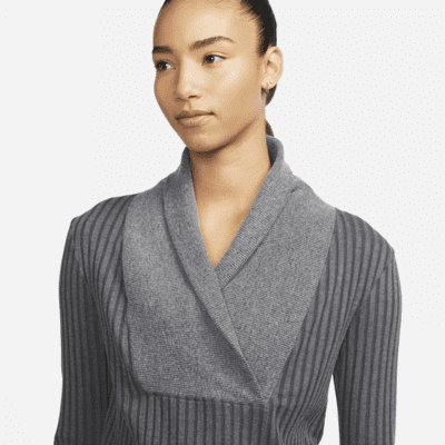 Sudadera de tela de canalé para mujer Nike Yoga Luxe