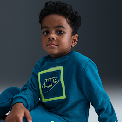 Nike Glow With Me Toddler Lightweight Fleece 2-Piece Crew Set