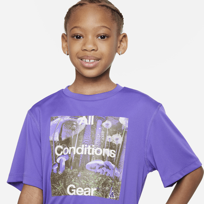 Nike ACG Graphic Performance Tee Younger Kids' Sustainable-Material UPF Dri-FIT Tee