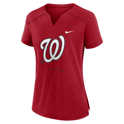 Nike Breathe Pure Pride (MLB Washington Nationals) Women's Notch Neck  T-Shirt.