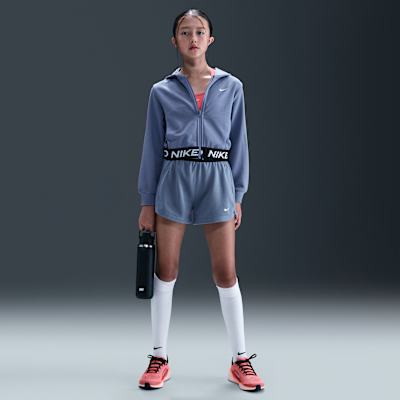 Felpa con cappuccio e zip a tutta lunghezza Dri-FIT Nike Pro Fleece – Ragazza