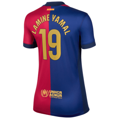 Lamine Yamal Barcelona 2024/25 Stadium Home Women's Nike Dri-FIT Soccer Jersey