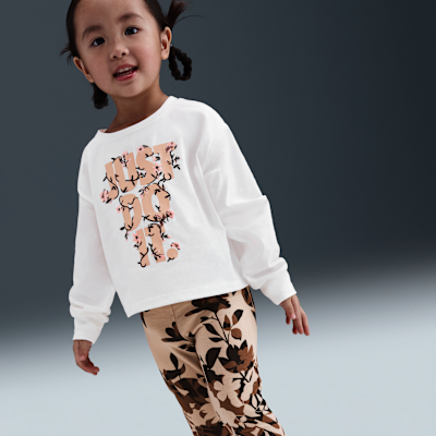 Nike Toddler Printed Club Long Sleeve T-Shirt and Leggings Set