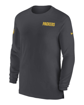 Мужские  Green Bay Packers Sideline Coach Nike Dri-FIT NFL Long-Sleeve Top