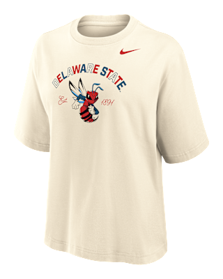 Женская футболка Nike College (Delaware State) Boxy Cotton