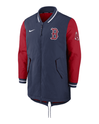 Men's Boston Red Sox Nike Navy 2021 Postseason Dugout Pullover Hoodie