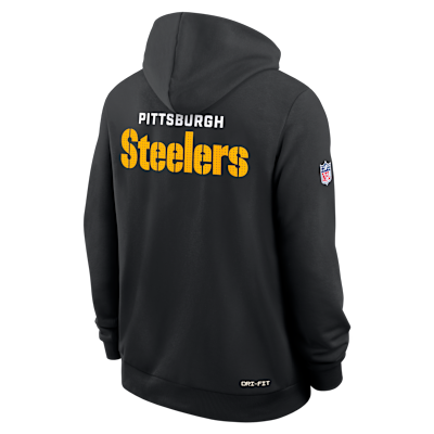Sudadera con gorro sin cierre Nike Dri-FIT de la NFL para hombre Pittsburgh Steelers Initial Home Sideline