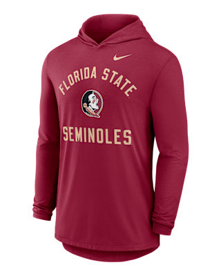 Мужская футболка Florida State Campus Arch Nike Dri-FIT College Long-Sleeve Hooded