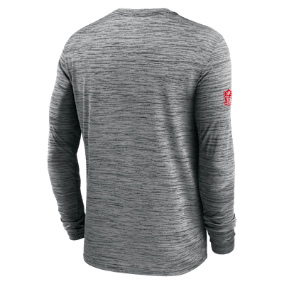 Buffalo Bills Sideline Team Issue Velocity Men's Nike Dri-FIT NFL Long-Sleeve T-Shirt