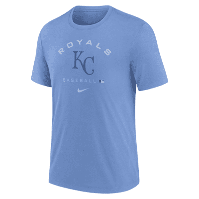Nike Kansas City Royals Blue Color Bar Long Sleeve T Shirt