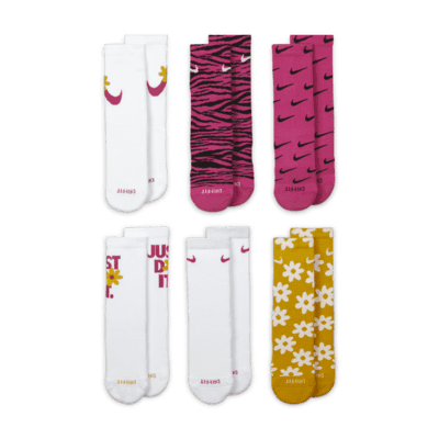 Nike Everyday Plus Cushioned Kids' Crew Socks (6 Pairs)