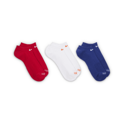 Nike Everyday Plus Cushion Training No-Show Socks (3 Pairs)