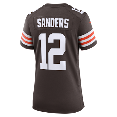 Jersey Nike de la NFL Game para mujer Shedeur Sanders Cleveland Browns 2025 NFL Draft