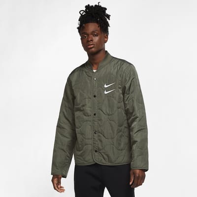 nike air quilted fleece parka