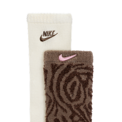 Nike Wild Warmth Big Kids' Fashion Crew Socks (3 Pairs)
