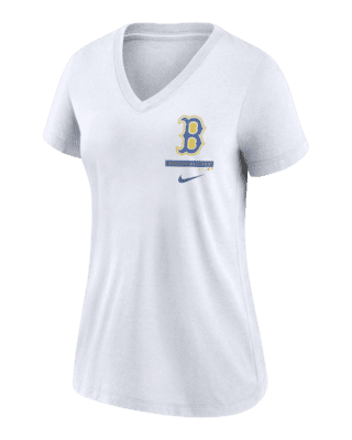 Nike City Connect (MLB Boston Red Sox) Women's Mid V-Neck T-Shirt