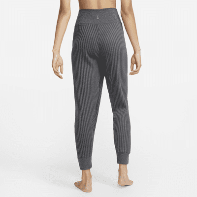 Pants de tela de canalé para mujer Nike Yoga Luxe