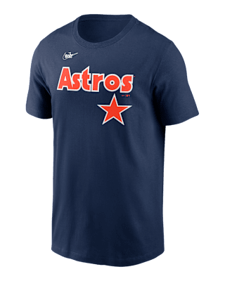 Мужская футболка Houston Astros Cooperstown Wordmark Nike MLB