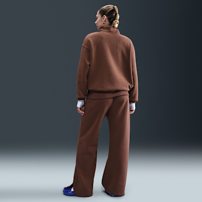 Pants de tiro alto de pierna amplia para mujer Nike Sportswear Phoenix Fleece