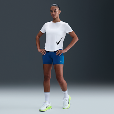 Haut de running à manches courtes Dri-FIT Nike Tempo Swoosh Run pour femme