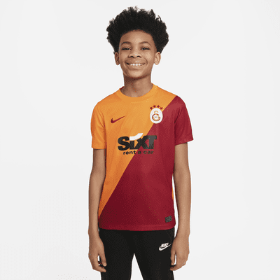 Galatasaray Home Kurzarm-Fußballoberteil für ältere Kinder