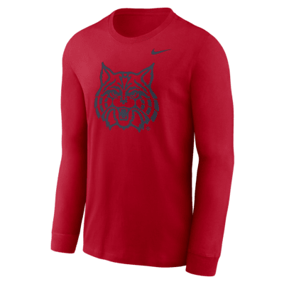 Arizona Wildcats Alternate Logo Men's Nike College Long-Sleeve T-Shirt