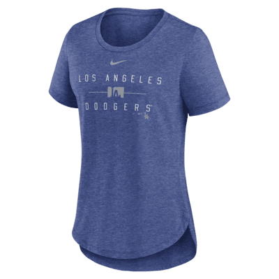 Los Angeles Dodgers Knockout Team Stack Women's Nike MLB T-Shirt