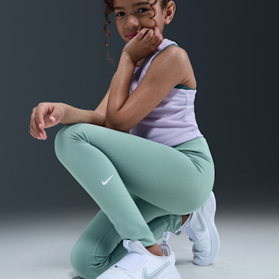 Legíny Nike One Dri-FIT s vysokým pasem pro větší děti (dívky)