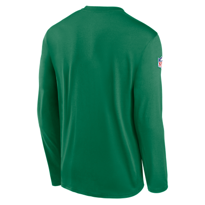 Playera de manga larga Nike Dri-FIT de la NFL para hombre Philadelphia Eagles Alt Legend Small Logo