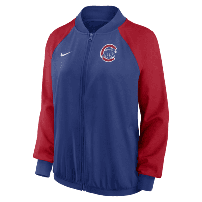 Nike Gym (MLB Chicago Cubs) Women's Full-Zip Hoodie