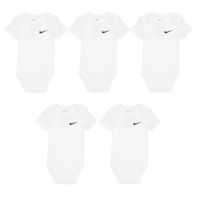 Nike Essentials Baby (0-9M) 5-Pack Bodysuit Set