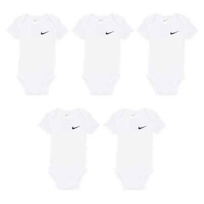Nike Essentials Baby (0-9M) 5-Pack Bodysuit Set