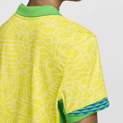 Brazil 2024 Stadium Home Nike Dri-FIT-Replica-Fußballtrikot für Damen