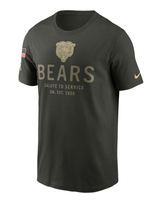 Мужская футболка Chicago Bears Salute to Service Sideline Primary Edge Nike Dri-FIT NFL