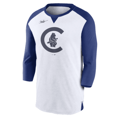 Nike Rewind Colors (MLB Chicago Cubs) Men's 3/4-Sleeve T-Shirt.