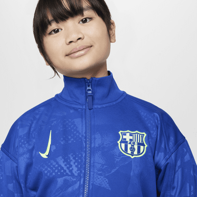 Giacca Anthem da calcio Nike Dri-FIT FC Barcelona Academy Pro per ragazzo/a – Terza