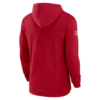 San Francisco 49ers Sideline Men's Nike Dri-FIT NFL Long-Sleeve Hooded Top