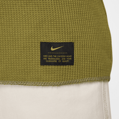 Haut à manches longues en tissu gaufré épais Nike Life pour homme