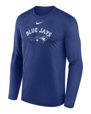 Мужская футболка Toronto Blue Jays Authentic Collection Practice Nike Dri-FIT MLB Long-Sleeve