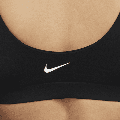 Parte superior de traje de baño con cuello en forma de U para mujer Nike