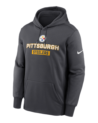 Мужское худи Pittsburgh Steelers Toss Sweep Men’s Nike Therma NFL Pullover Hoodie