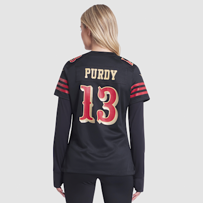 Jersey Nike de la NFL Game para mujer Brock Purdy San Francisco 49ers Rivalries Collection