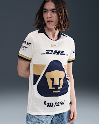 Женские джерси Pumas UNAM 2025/26 Stadium Home Nike Dri-FIT Soccer Replica Jersey