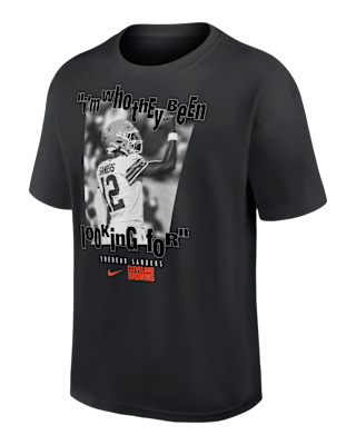 Мужская футболка Shedeur Sanders Cleveland Browns Nike NFL