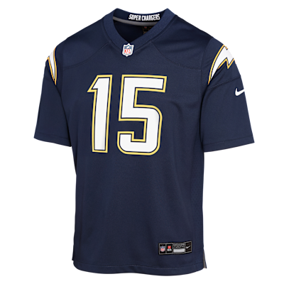 Jersey Nike de la NFL Game para niños talla grande Ladd McConkey, Los Angeles Chargers